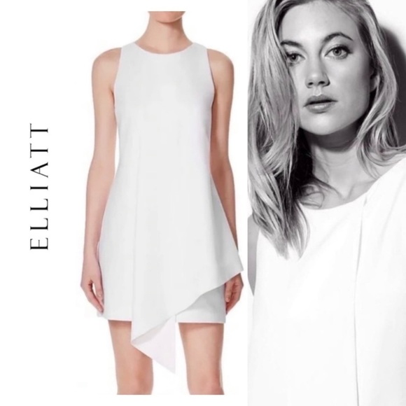 Revolve Elliatt Collective Air Realm Myth Collection Dress Asymmetrical White - Picture 1 of 14